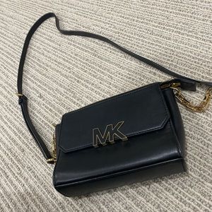 Michael Kors Black and Gold Crossbody